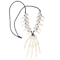 Вечеринка Хэллоуин Украшение на шею Рука Скелета пластик/G 1501-6609