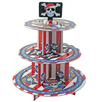 Пираты Стойка для кексов Сундук Пиратов,3 яруса 1502-3652