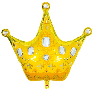 Шарики из фольги Шар Фигура Корона золотая