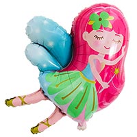 Шар фигура Фея с красными волосами