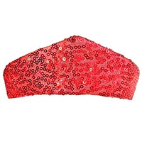 Русский стиль Кокошник-Ободок Стильный пайетки красный 1501-7259