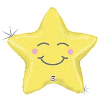 Шар фигура Звезда счастливая блеск