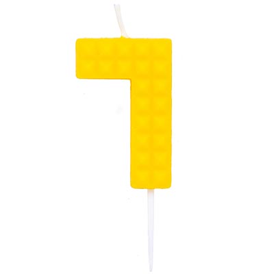 Свечи-цифры Свеча-цифра 7 Конструктор, 4,5см