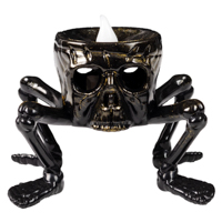 Вечеринка Хэллоуин Свеча светодиодная HWN Череп на ножках 1501-6916