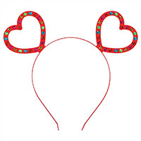 Горячие сердца! Ободок Сердца со стразами 1501-5702