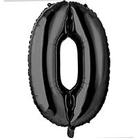 Шар цифра "0", 66см Black