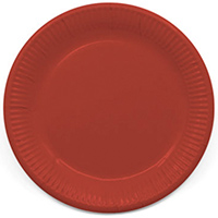 Тарелки ЭКО Красные 23 см, 8 шт