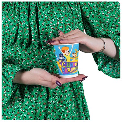 Стаканы Стакан С ДР Простоквашино 250мл 6шт