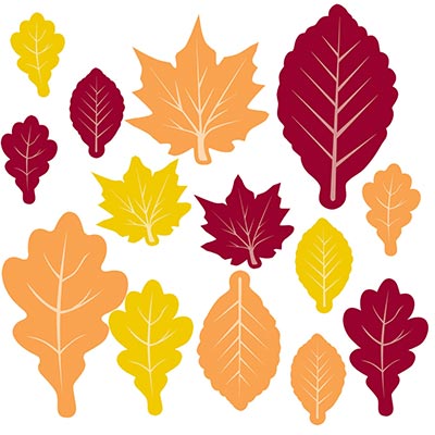 Баннер-комплект Осенние листья, 30 штук