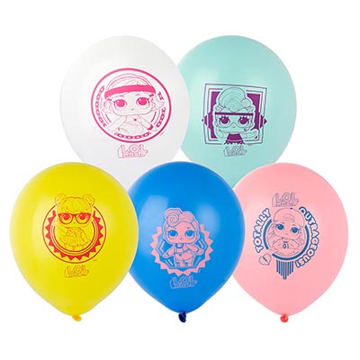 Наборы в упаковках Шары 30см Куклы ЛОЛ, 5шт