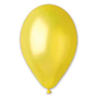 Шарики из латекса Шарик 13см, цвет 30 Металлик Yellow