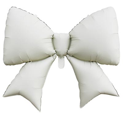 Белая Шар фигура Бант белый сатин 1207-6208