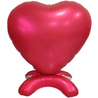 Валентинов День Шар напольный Сердце Сатин Красное 165см 1208-0904