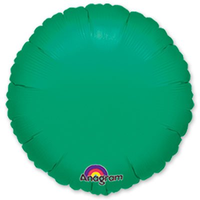 Шарик 45см круг металлик Green