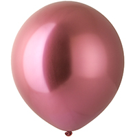 Шары 45см хром красные, Весёлая Затея