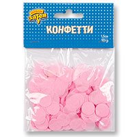 Конфетти Круги тишью Розовые 10 гр
