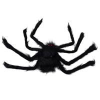 Вечеринка Хэллоуин Паук гигант мохнатый черный 50см 1501-6893
