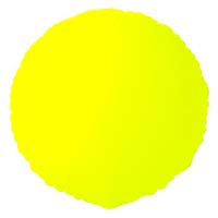 Шар круг 45см Неон жёлтый