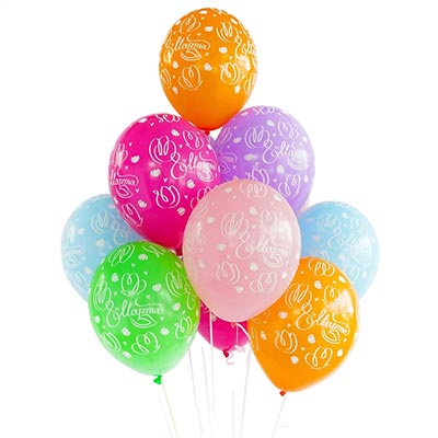 Шарики из латекса Шары 36см 8 Марта Тюльпаны