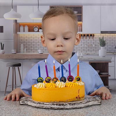 Свечи для торта Свечи для торта Черепашки Ниндзя, 6 штук