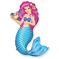 Шар фигура Русалочка с ракушкой