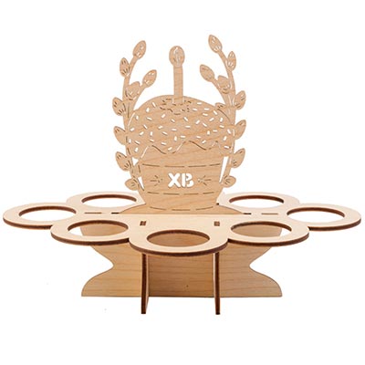 Сладкий стол Подставка Пасхальная ХВ 8 яиц 16х22см