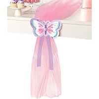 Декор для стола тюль Бабочки Цветы