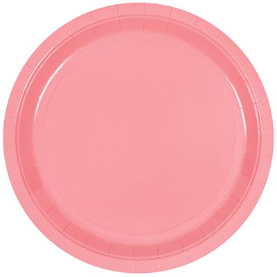 Тарелки Тарелка розовая 23см 6шт