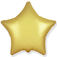Шарик Звезда 45см Сатин Gold