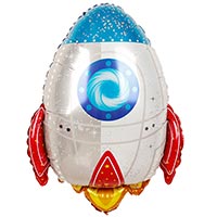 Космическая Вечеринка Шар фигура Ракета 1207-4989