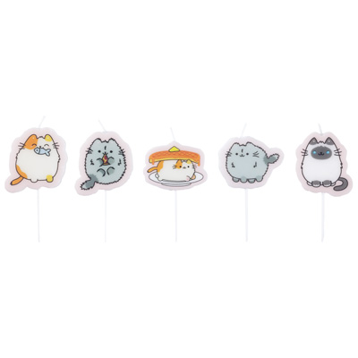 Пушмяу Свечи д/торта на пиках ПушМяу 5шт 1502-6770