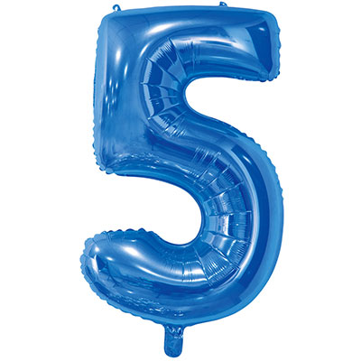 Шарики из фольги Шар цифра "5", 66см Blue