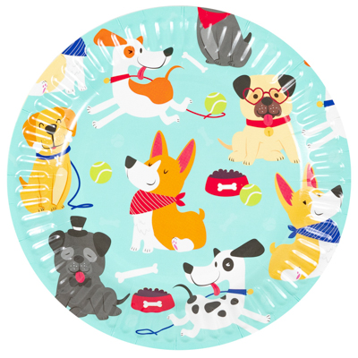 Собачки Тарелки Собачки 17см 6шт 1502-6555