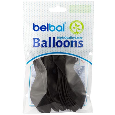 Шарики из латекса Шарики 32см, цвет 025 пастель Black