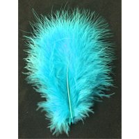 Бирюзовая Перья декоративные тиффани 10см 30шт 1501-4132