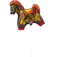 Русский стиль МИНИ-ФИГУРА Лошадка Золотая роспись 1206-1783