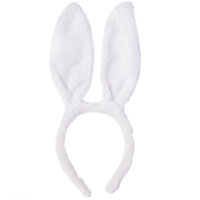 Детский Сад Ободок Уши Зайца белые 1501-5201