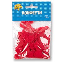 Конфетти Круги тишью Красные 10 гр