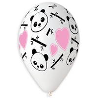 Шары 36см Панда и Сердца