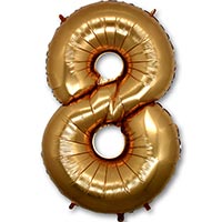 Цифры и числа Шар цифра 8 Gold, Грабо 1207-1649