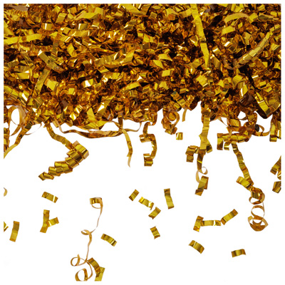Хлопушка Хлопушка 60см серпантин фольг золото