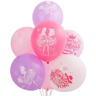 Шарики из латекса Шары 30см С Днем рождения, Леди!