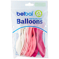 Шарики 32см ассорти Розовая гамма 12шт