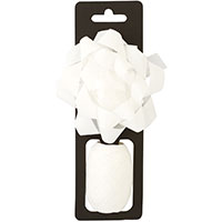 Белая Бант Звезда+Лента сатин белая 1507-1880