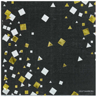 Салфетки большие Конфетти Party черные