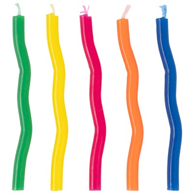 Торт Свечи для торта зигзаг, 10 штук 1502-1135