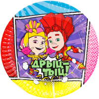 Тарелки малые Фиксики Комиксы, 6 штук