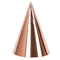 Колпачки блеск Розовое Золото, 6 штук