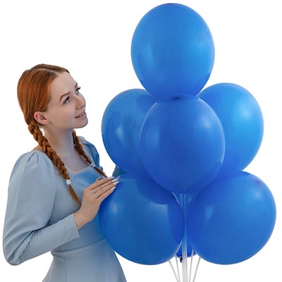 Шарики из латекса Шарик 32см, цвет 022 Пастель Royal Blue