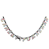 Level Up! Джойстик Гирлянда-буквы С ДР GAME ON 210см 1505-2401